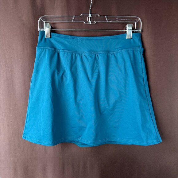 Lands' End Women's 4, 4-16 LONG UPF 50 Baltic Teal Swim Skirt Swim Bottoms - Picture 1 of 5
